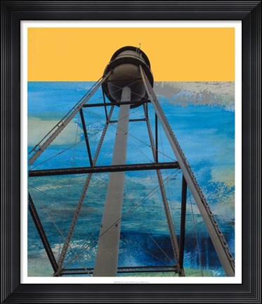 Framed Water Tower Abstract Print