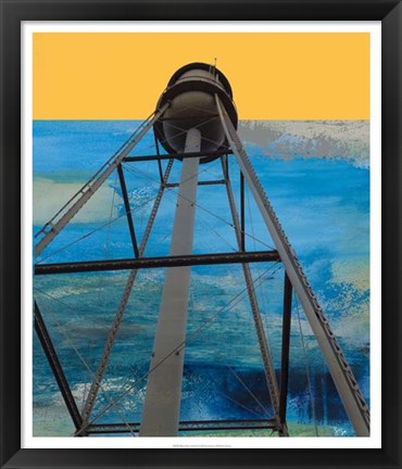 Framed Water Tower Abstract Print