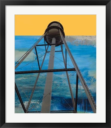 Framed Water Tower Abstract Print