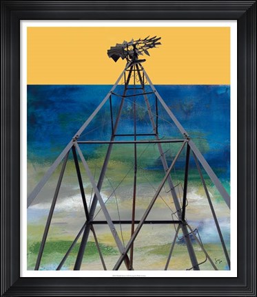 Framed Windmill Abstract Print