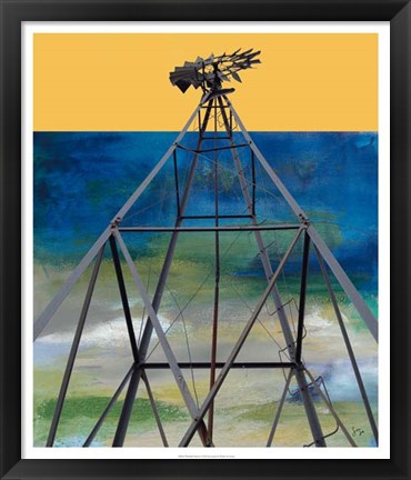 Framed Windmill Abstract Print