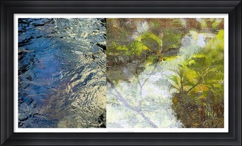 Framed River Mod Panel I Print