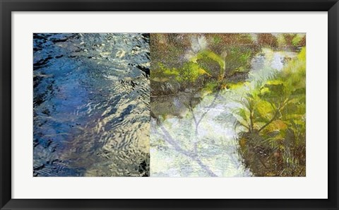 Framed River Mod Panel I Print