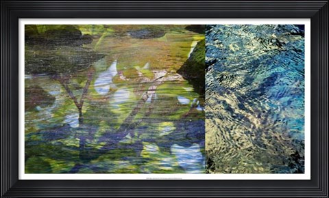 Framed River Mod Panel II Print
