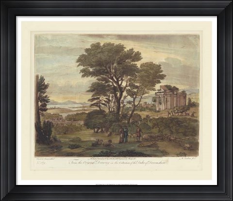 Framed Italian View I Print