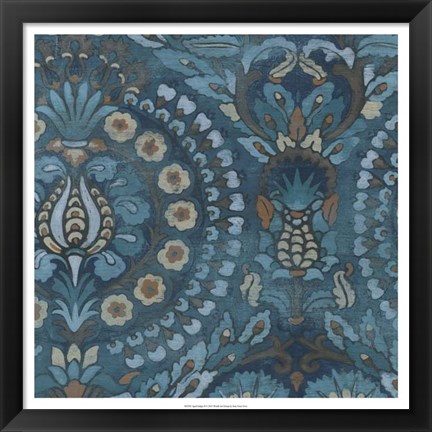 Framed Aged Indigo II Print