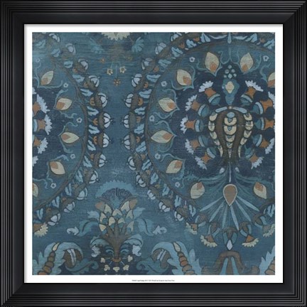 Framed Aged Indigo III Print