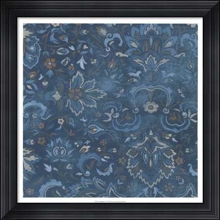 Framed Aged Indigo IV Print