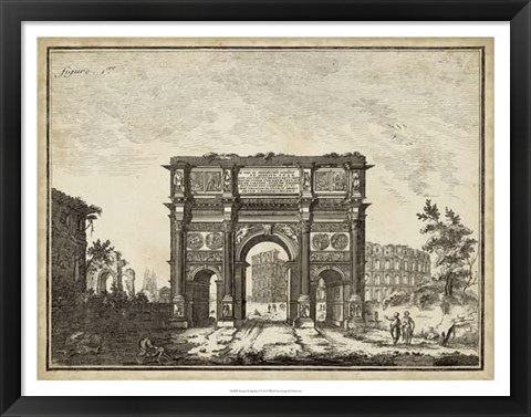 Framed Roman Antiquities I Print