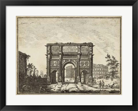 Framed Roman Antiquities I Print