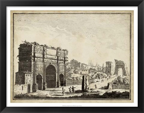 Framed Roman Antiquities II Print