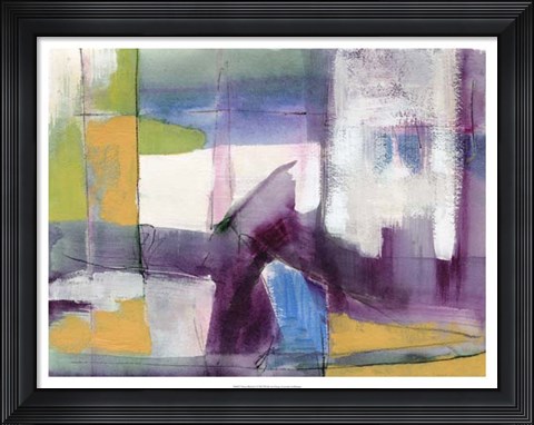 Framed Vibrant Rhythm I Print