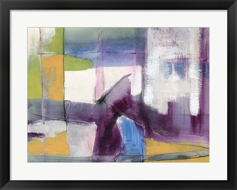 Framed Vibrant Rhythm I Print