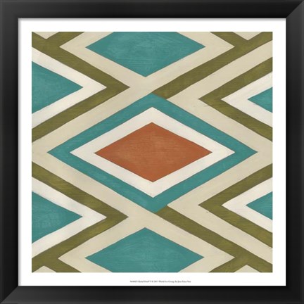 Framed Global Motif V Print