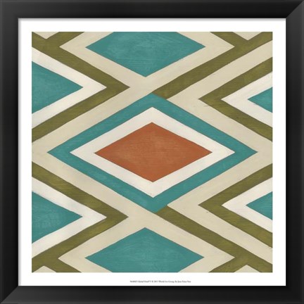 Framed Global Motif V Print