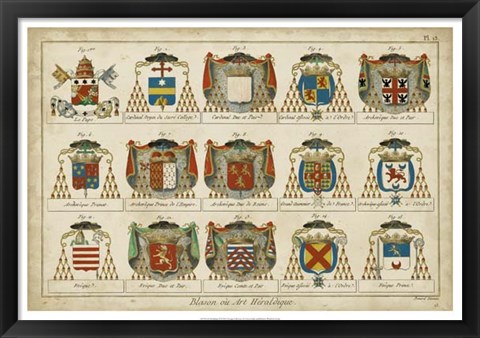 Framed Art Heraldique II Print