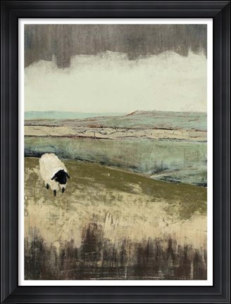 Framed Open Meadow I Print
