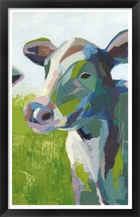 Framed Painterly Cow III Print