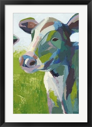 Framed Painterly Cow III Print