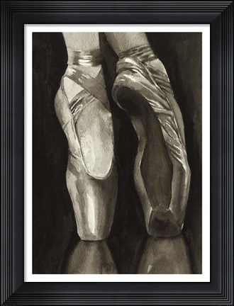Framed Ballet Shoes I Print