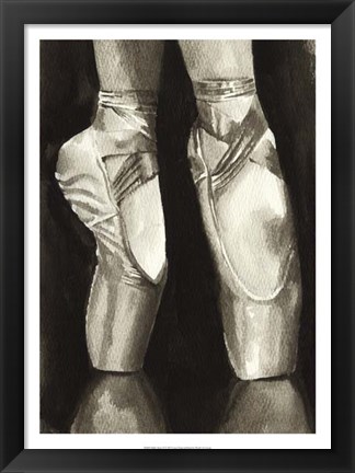 Framed Ballet Shoes II Print