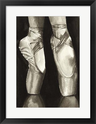 Framed Ballet Shoes II Print