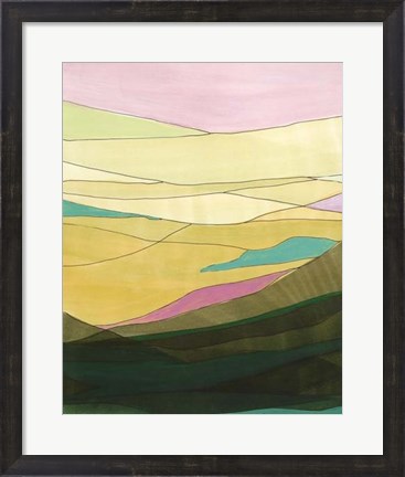 Framed Pink Hills I Print