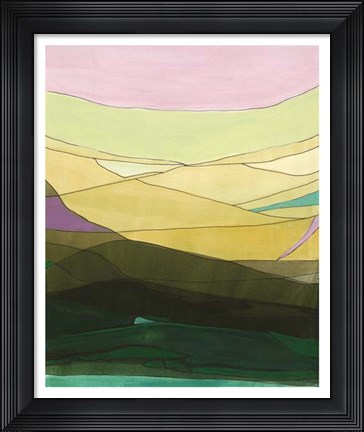 Framed Pink Hills II Print