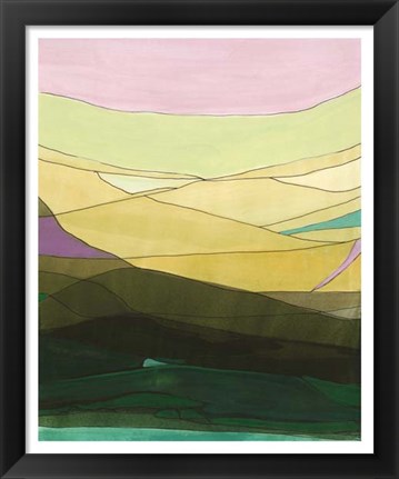 Framed Pink Hills II Print