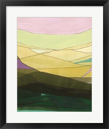 Framed Pink Hills II Print