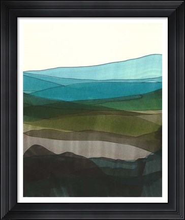 Framed Blue Hills I Print