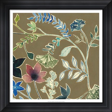 Framed Flower Garland II Print