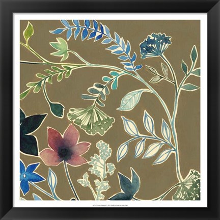 Framed Flower Garland II Print