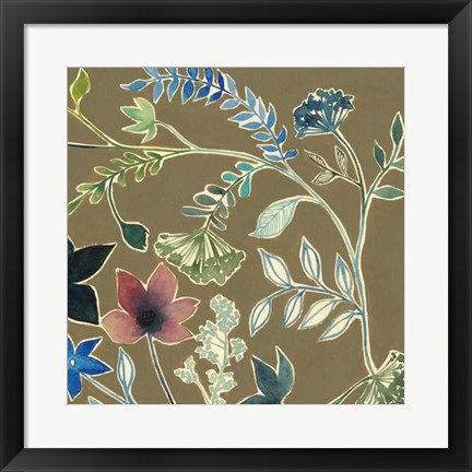 Framed Flower Garland II Print
