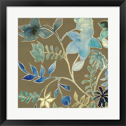 Framed Flower Garland III Print