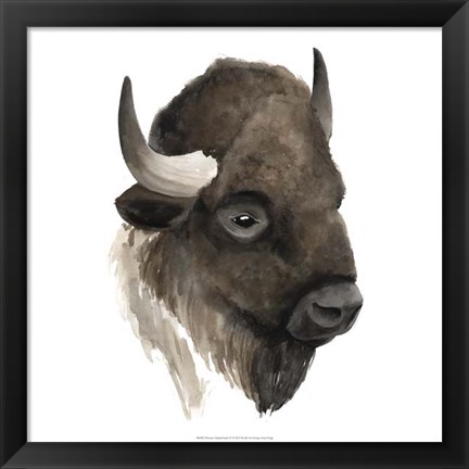 Framed Western Animal Study IV Print