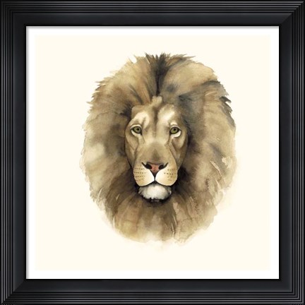 Framed Safari Cat II Print