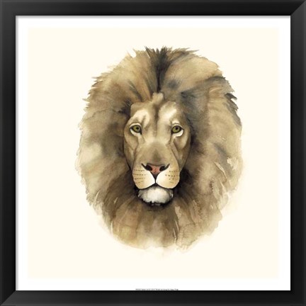 Framed Safari Cat II Print