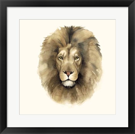 Framed Safari Cat II Print