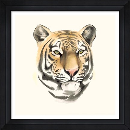 Framed Safari Cat III Print
