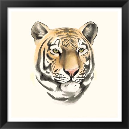 Framed Safari Cat III Print