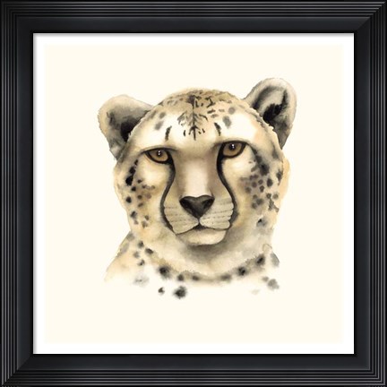 Framed Safari Cat IV Print