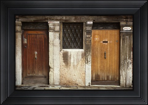 Framed Venice Doors Print