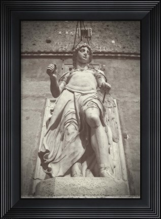 Framed Statue Castel Sant Angelo Print