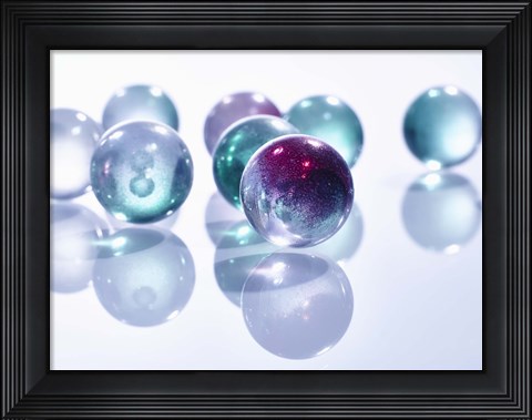 Framed Marbles Print