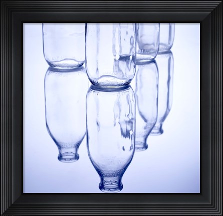 Framed Milk Bottles Print