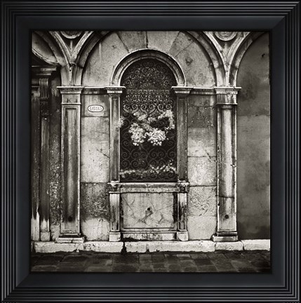 Framed Venice Window Print