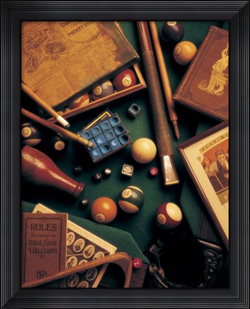 Framed Billiards Print