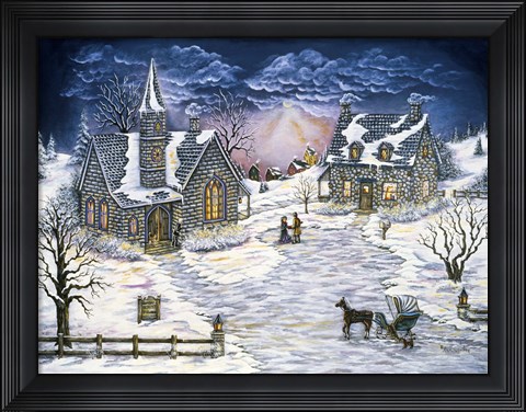 Framed Courting The Parson&#39;s Daughter Print