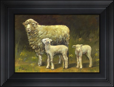 Framed Dolly's Twins Print